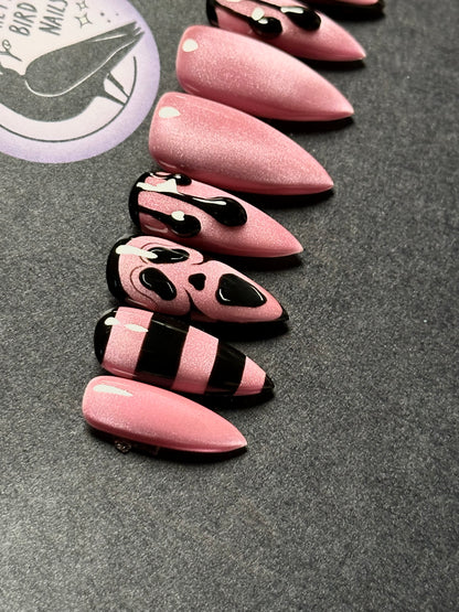 Pink Ghost Face